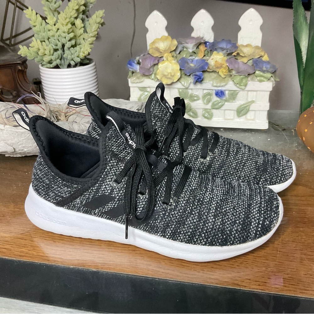 ADIDAS WOMENS CLOUDFOAM PURE 2.0 RUNNING SHOES 8